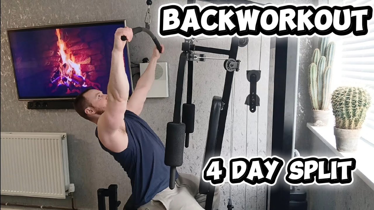 Natural Bodybuilding Best For HYPERTROPHY 4 Day Split backworkout 