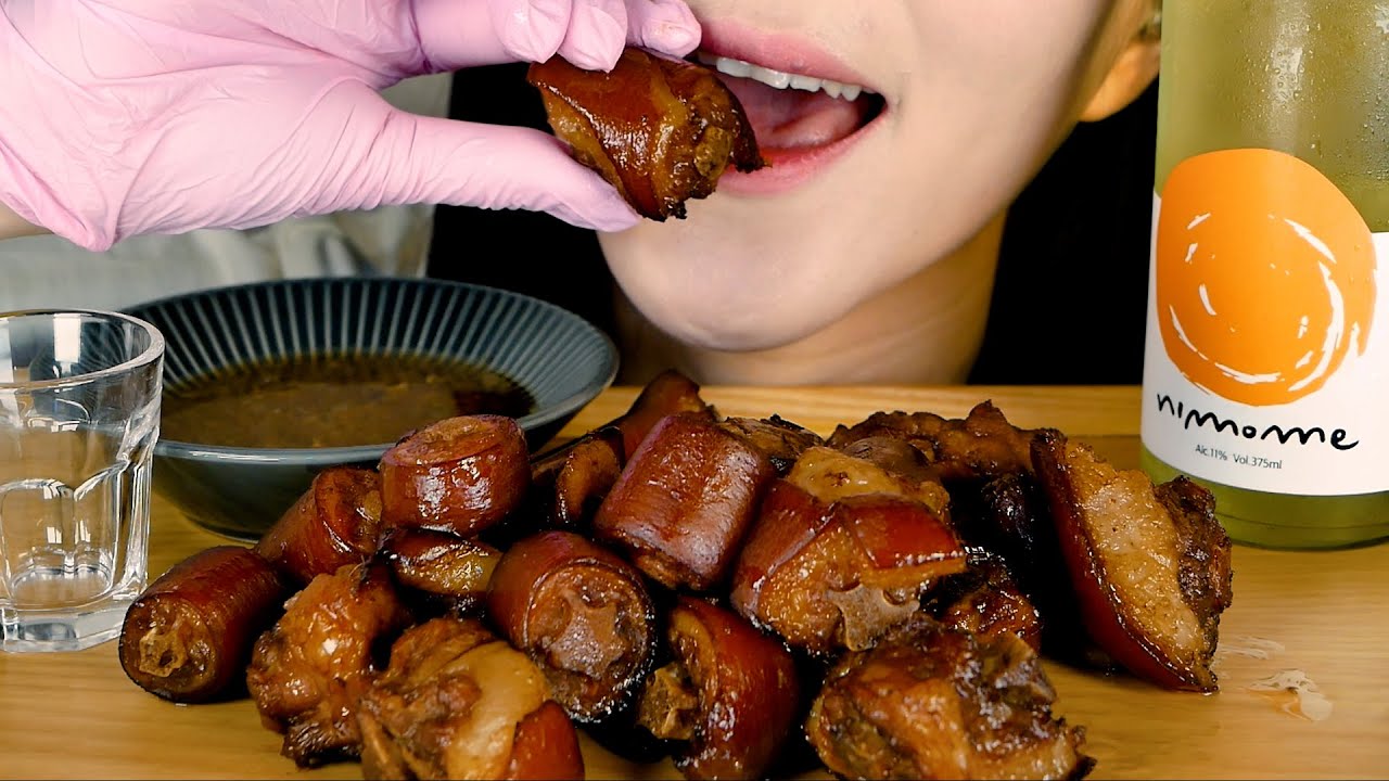 EATINGSOUNDS | 쨘득쨘득 꼬리족발 & 니모메 | Mukbang