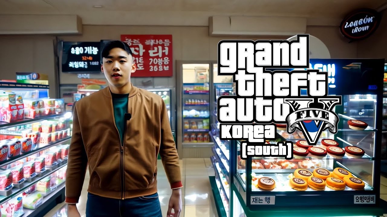 GTA 5 Gameplay but it’s in South Korea - Reimagined by AI