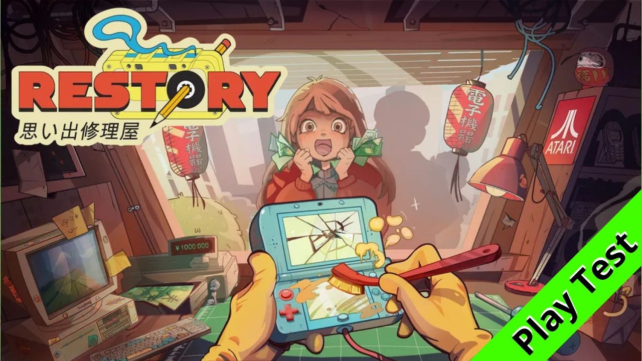🕹️ResTory: Game relax sobre conserto de consoles no Japão, Tóquio.