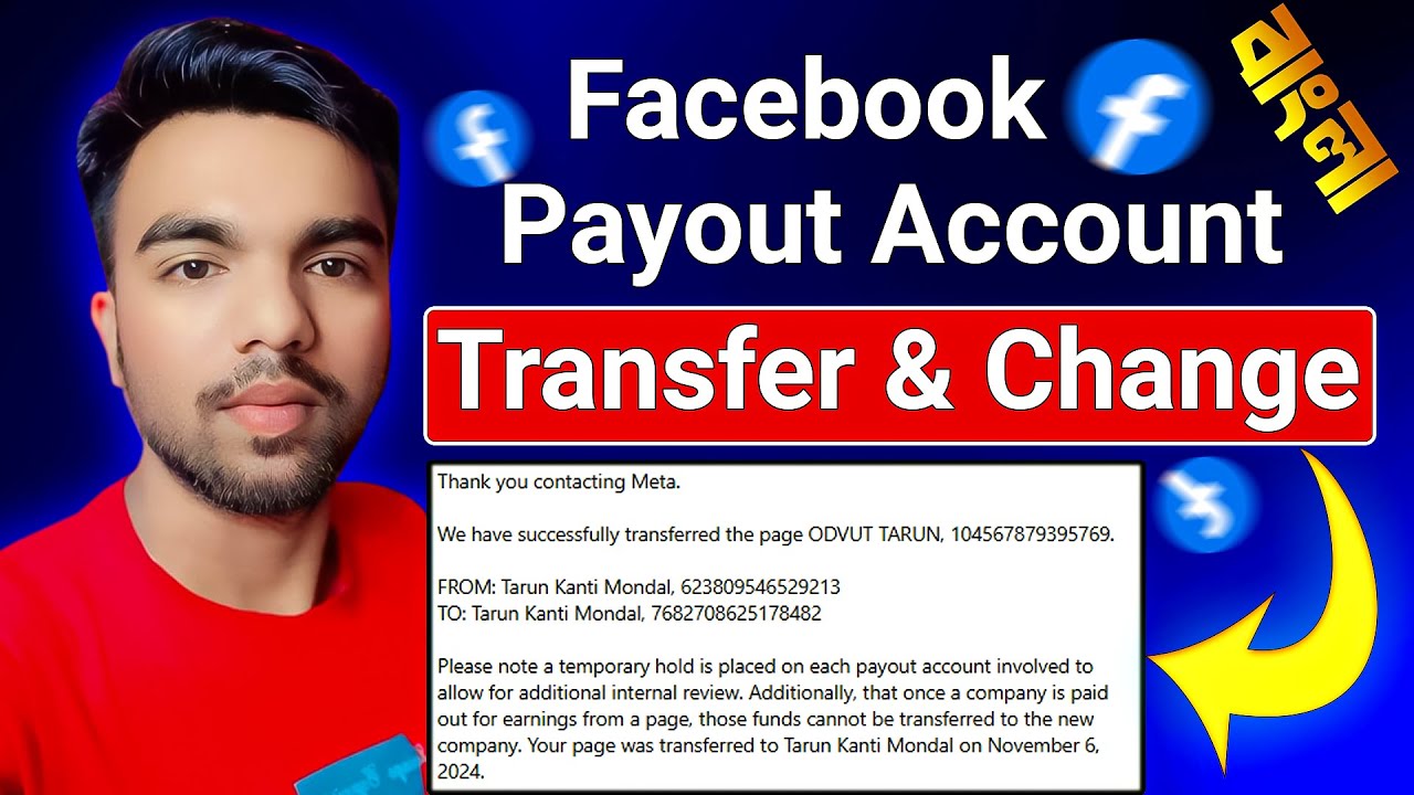 How To Transfer Facebook Page From One Payout To Another Payout | Bangla tutorial | FB Payout Change