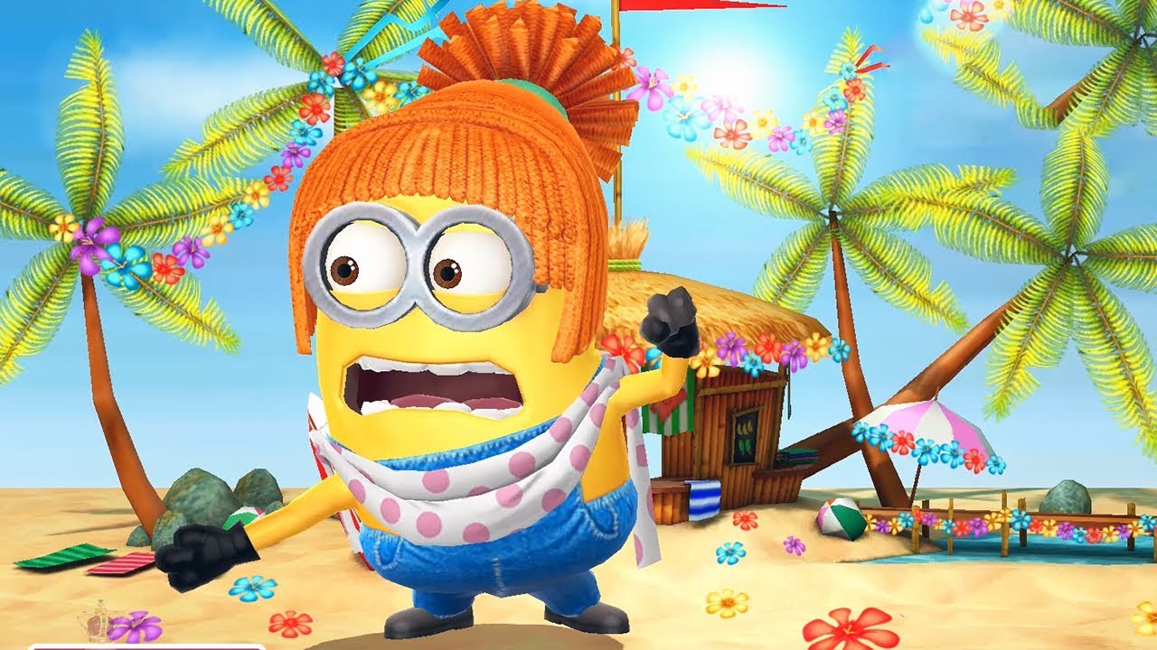 Mega Lucy Minion Hola Beach Party - Minion Rush Event