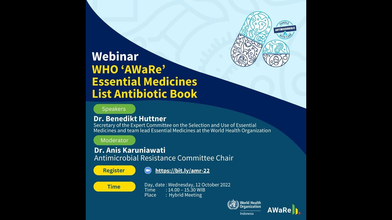 Webinar - AWaRe Essential Medicines List Antibiotic Book