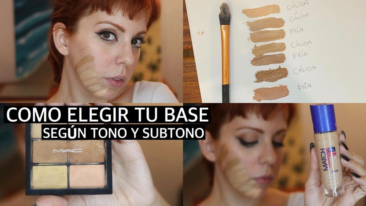 Como Elegir la Base Perfecta ¿Cómo saber el tono y subtono de mi piel? - Historia del Maquillaje