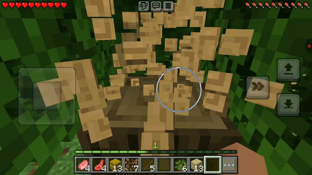 Parte 2 jogando Minecraft e deu quase errado de noite 😱😓