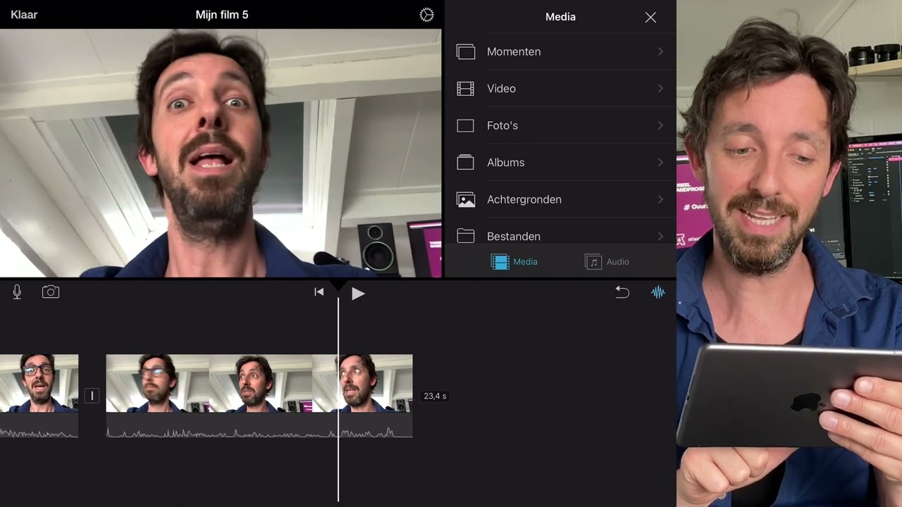 In camera transitie effect