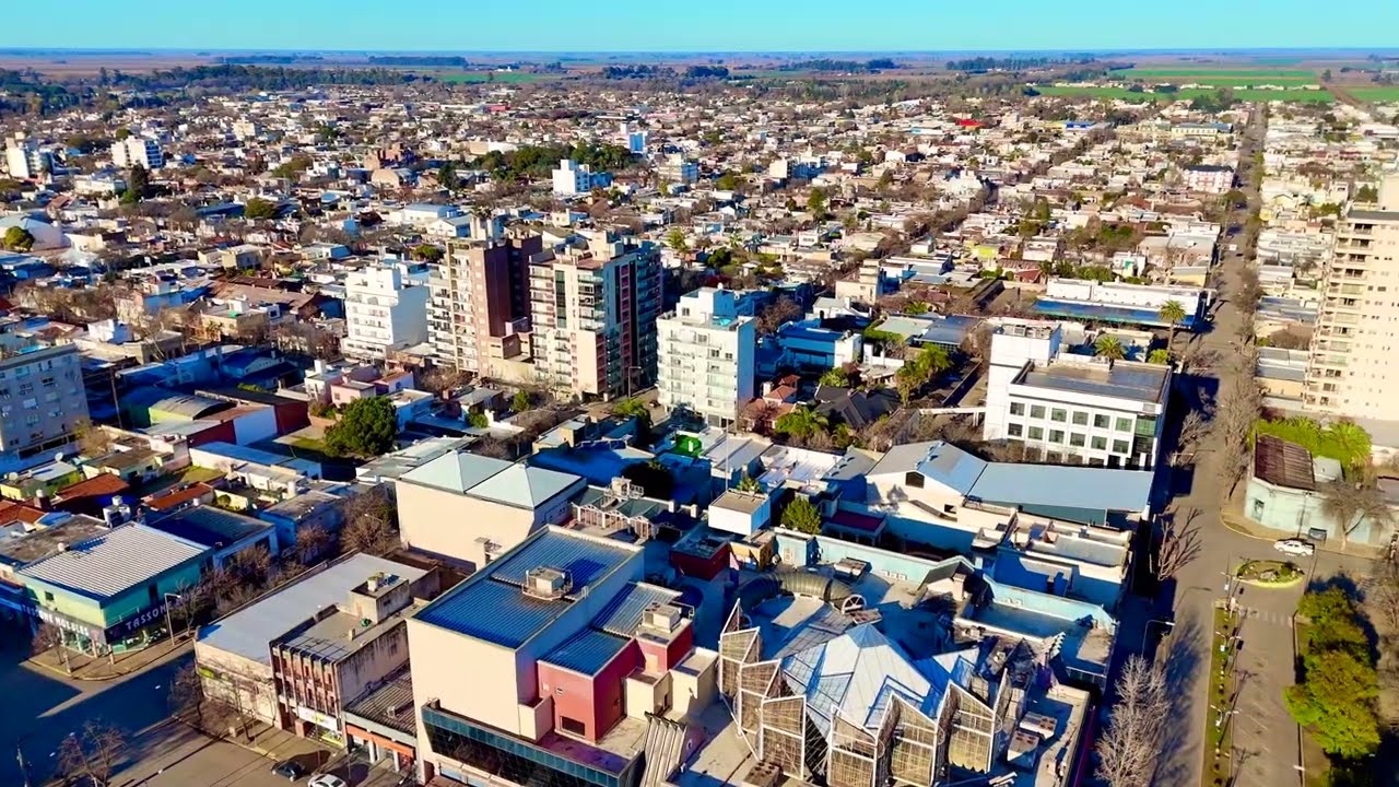 Volando sobre Venado Tuerto Santa Fe DRONE FOOTAGE