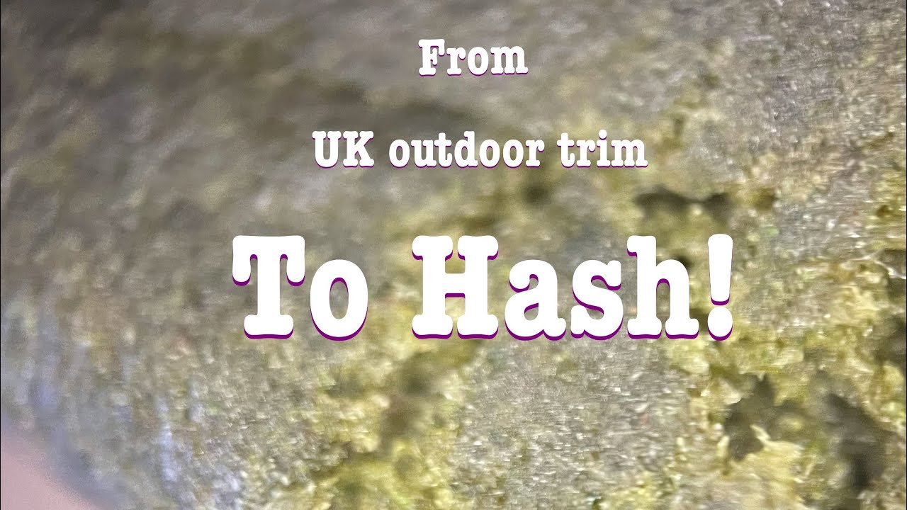 How to make homemade hash using outdoor trim hot water bottle method. Easy hash tutorial 🌱