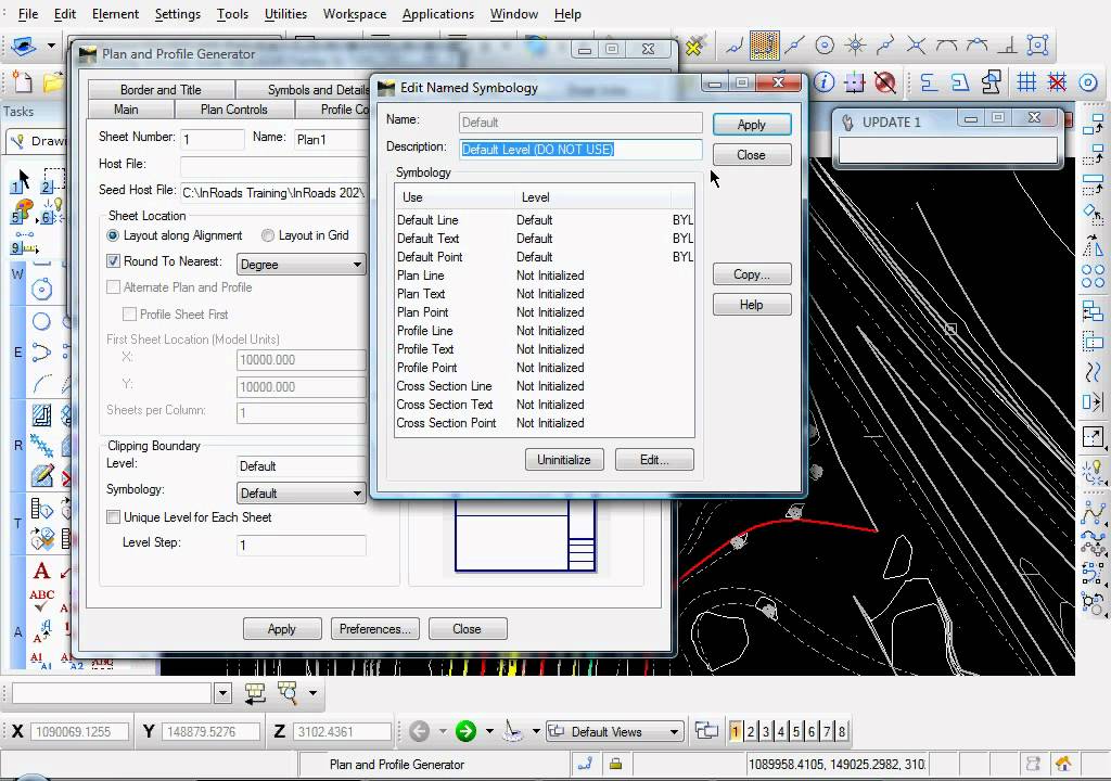 Bentley InRoads - Plan and Profile Generator: Create Plan Sheets Part 1 of 2
