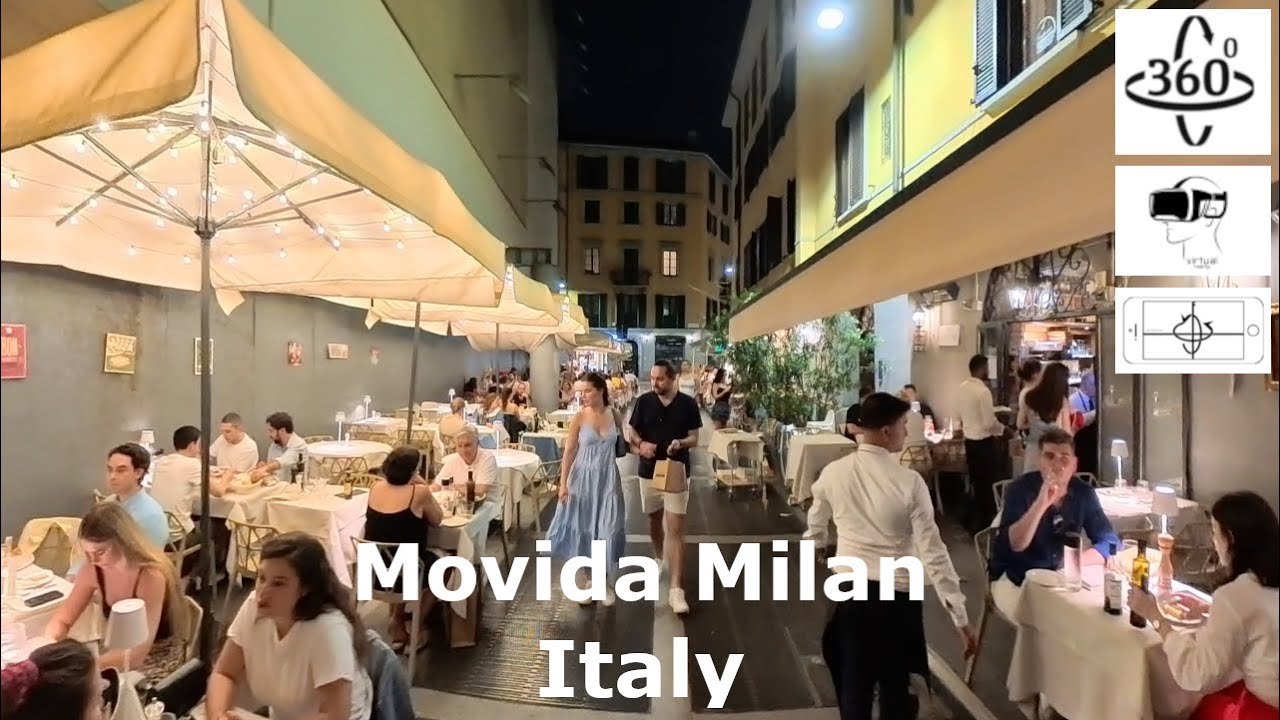 Movida Milano | Italy: A Guide to Milan's Vibrant Nightlife🇮🇹🌃 8K | 4K