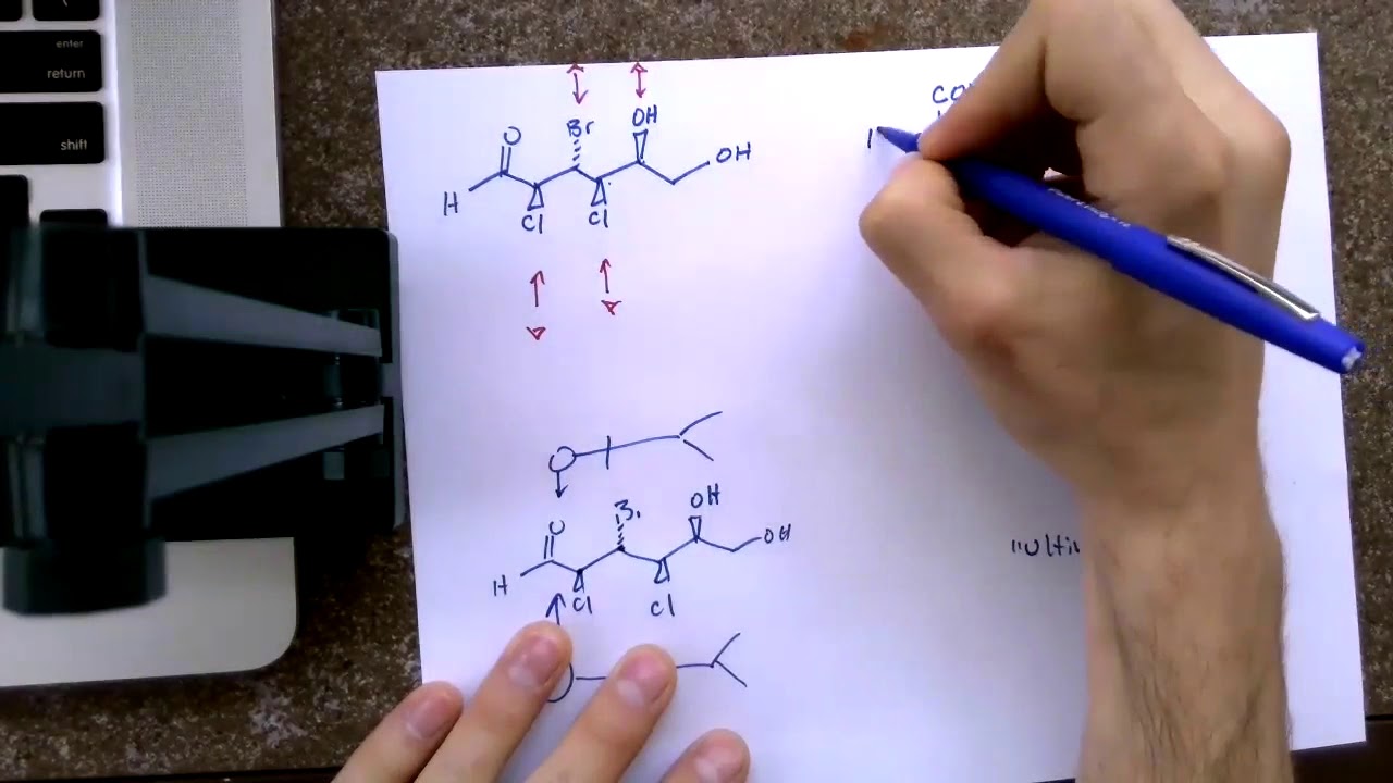 Converting Bond-Line to Fischer Projection