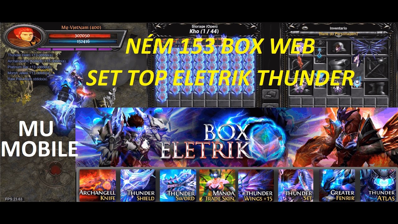 [MU-CHAOS] NÉM 153 BOX WEB - SET MỚI ELETRIK THUNDER