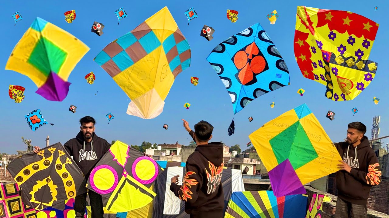 Kite Flying 2025 😍 Patang Ki Video 🤩 Kites Vlog | Yogesh 01