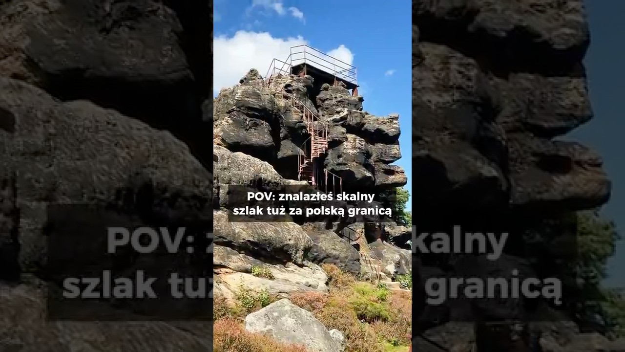 Mało znany skalny szlak w Sudetach, tuż za polską granicą &ndash; i to nie w Czechach!