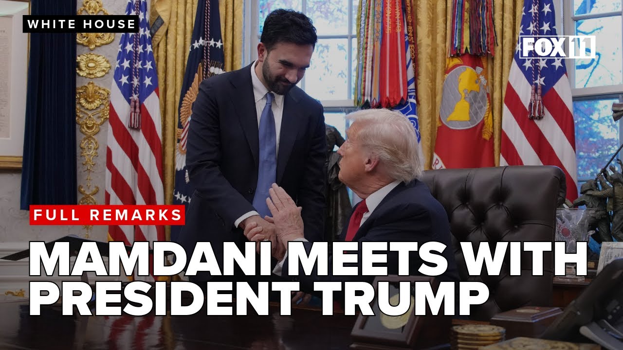 New York City Mayor-elect Zohran Mamdani meets with President Trump at the White House