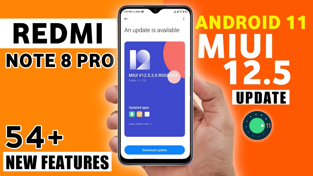 Redmi Note 8 Pro MIUI 12.5 / Android 11 Update Features | 54+ Hidden Features | Note 8 Pro Androi...