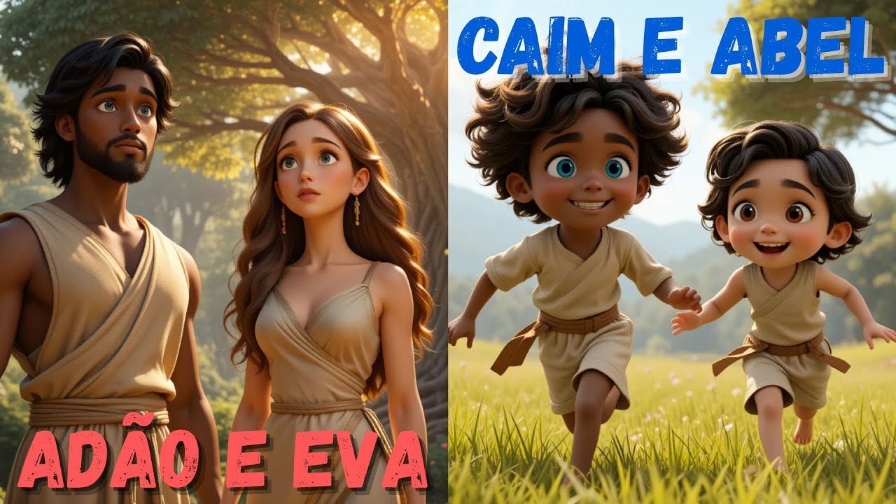 Ad&atilde;o e Eva, Caim e Abel | O Pecado Original | Hist&oacute;ria B&iacute;blica Infantil | Clubinho da B&iacute;blia