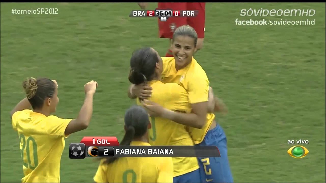 Brasil 4 x 0 Portugal (Torneio Feminino Cidade de São Paulo 2012)