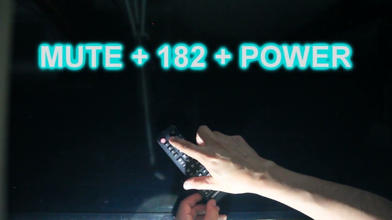 Como Invertir Imagen En Tv Samsung Por Modo De Servicio