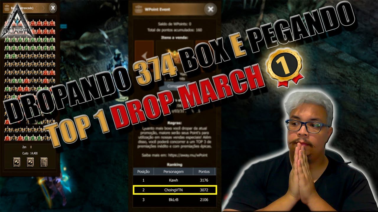 DROPANDO 374 BOX! PEGANDO TOP 1 DO RANKING.