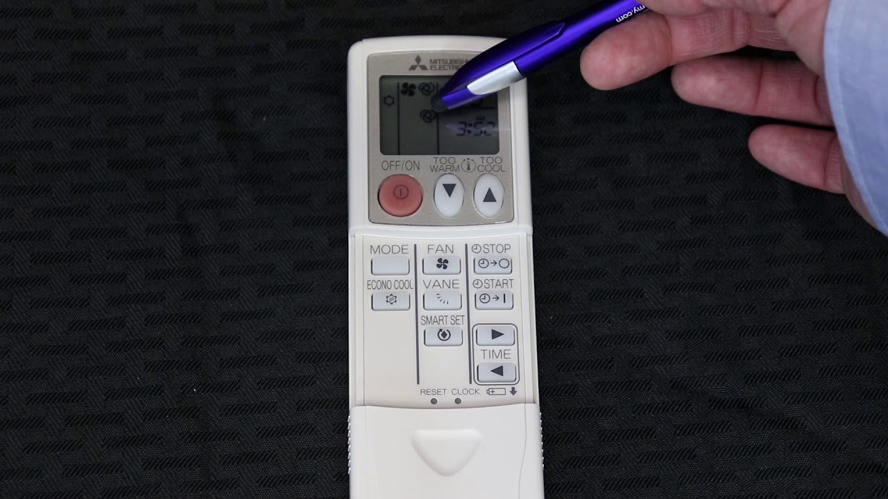 Mitsubishi Ductless Remote Instruction