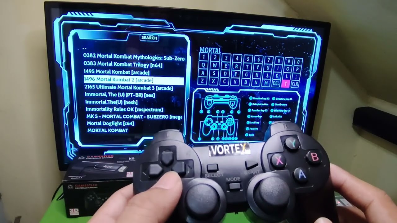 How to Search Games and What Games are mostly played on Vortex K8