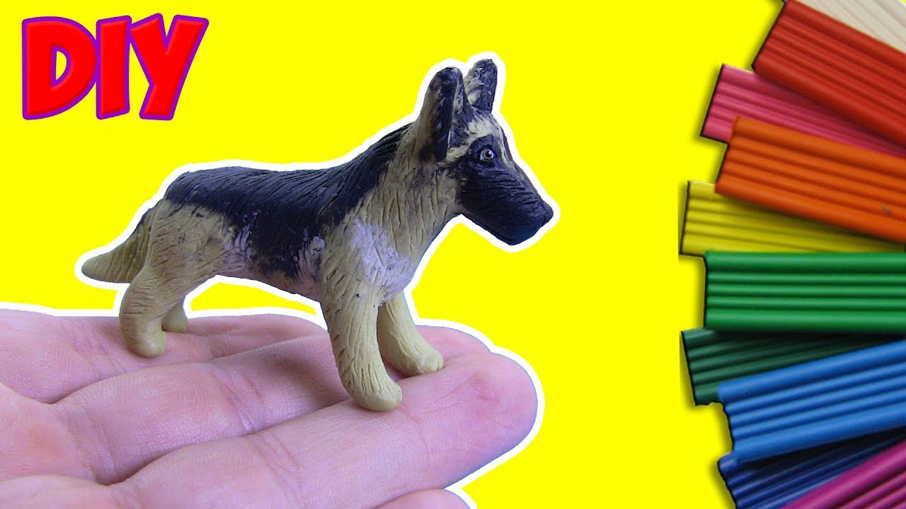 Dog with Clay | German Shepherd