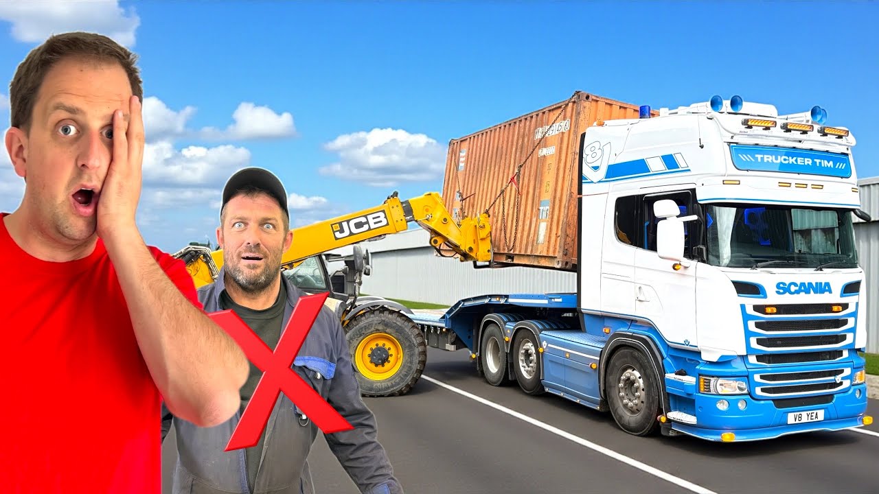 МОЯ ПЕРВАЯ РАБОТА С КОНТЕЙНЕРОМ! | ИНЖЕНЕР… ПРОСТИТЕ! | #truckertim