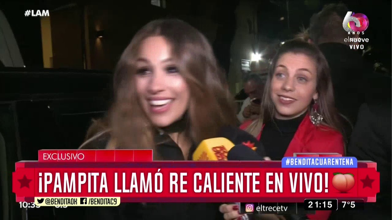 ¡Pampita llamó re caliente en vivo!