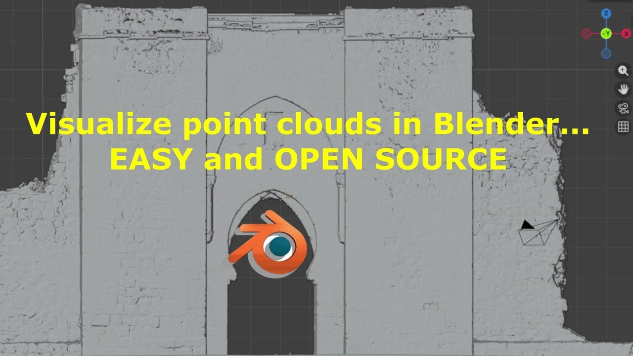 How to visualize point clouds in BLENDER...