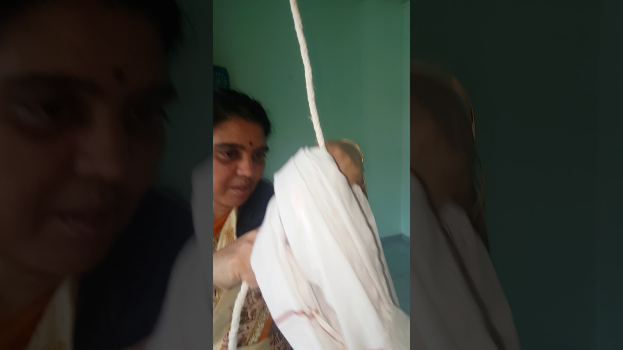 How to tie up a cradle for children?
