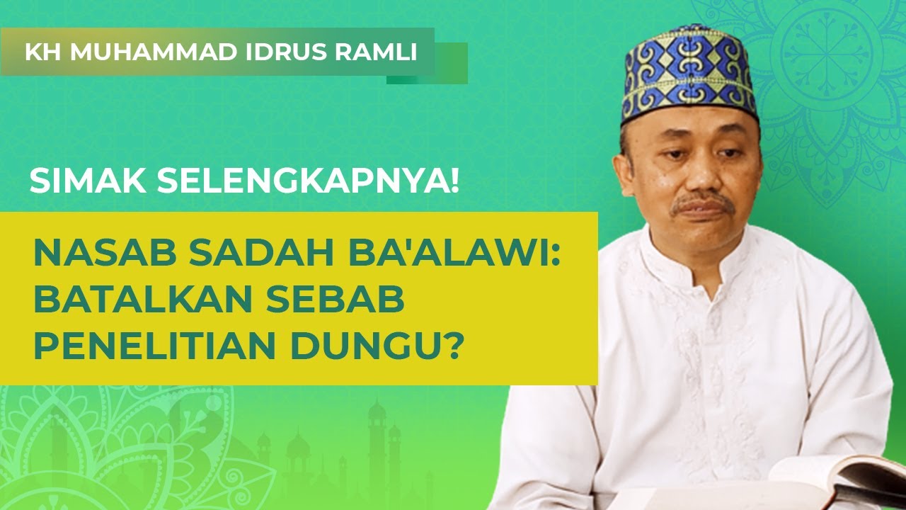 Nasab Sadah Ba'alawi, Batalkah Sebab Penelitian Dungu ⁉️