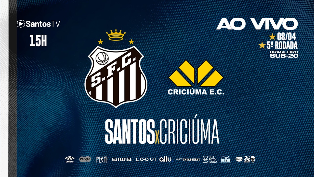🔴 AO VIVO COM IMAGENS: SANTOS  x  CRICI&Uacute;MA | BRASILEIRO SUB-20 (08/04/26)