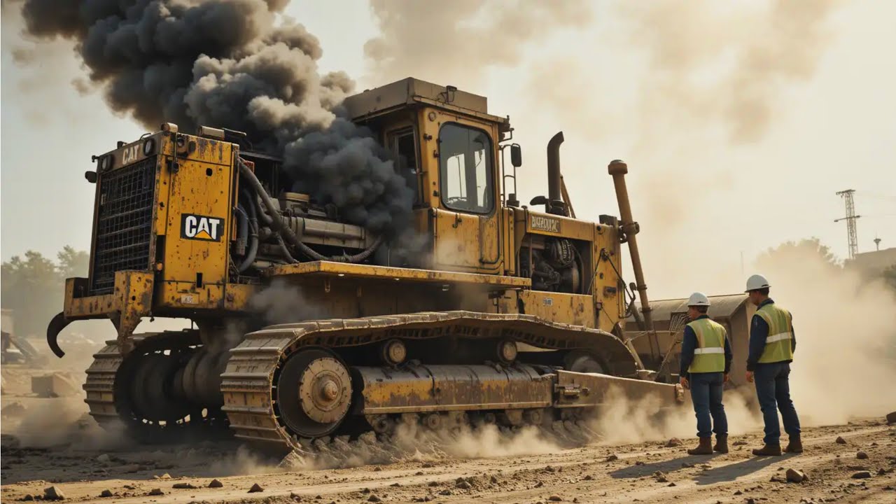Caterpillar Engine Seized Due to Broken Engine-Head and Over Heating | Complete Restoration