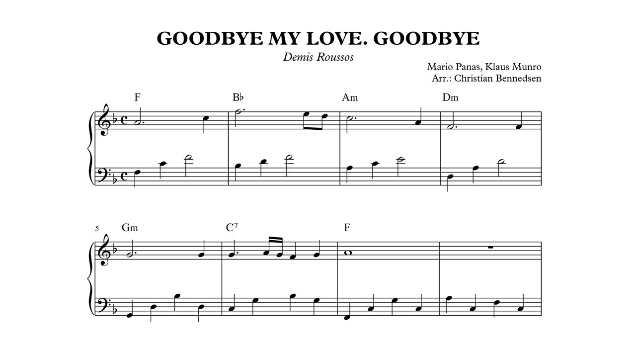 Demis Roussos - Goodbye My Love, Goodbye - Easy