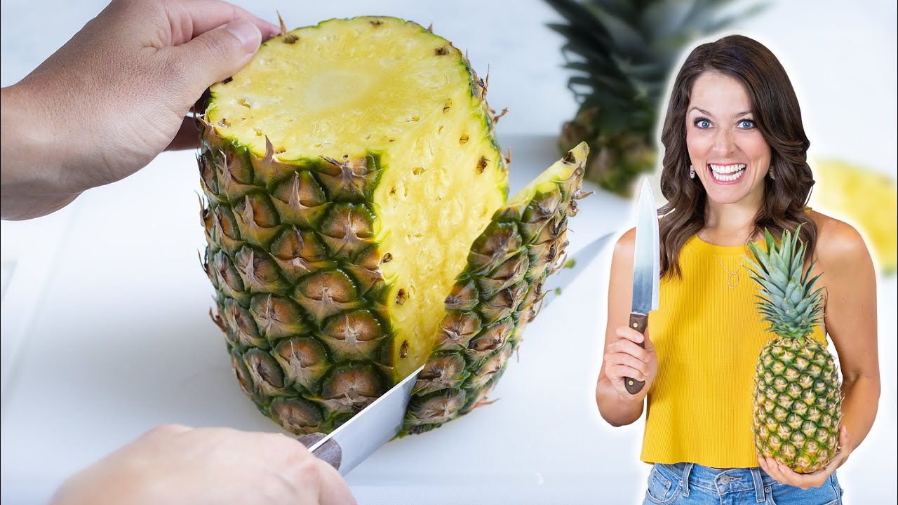 How to Cut a Pineapple in Under 5 Minutes! (Rings or Cubes)