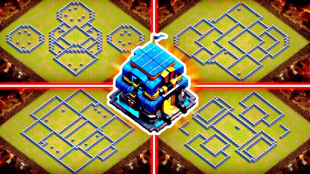 أقوى تصاميم تاون 12 ضد المسح 2026 | أفضل مخططات Town Hall 12 Clash of Clans
