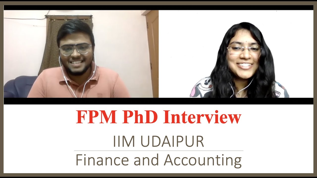 Nagarjun's PhD. Admission Experience | IIM Udaipur | Finance & Accounting | IIM PhD Interview | FPM