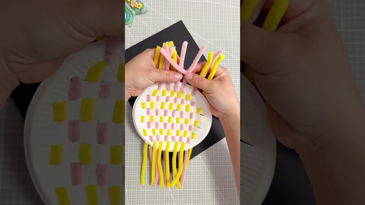 DIY Paper Plate Woven Basket | Easy Craft for Kids & Adults! 