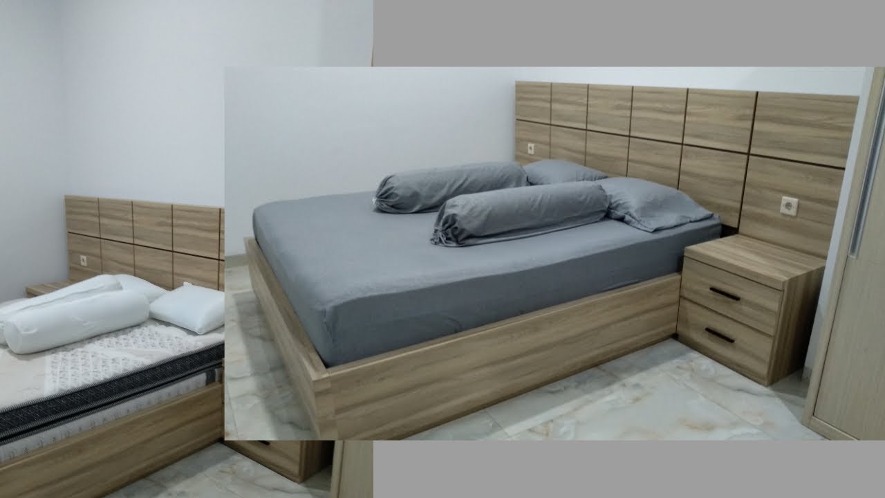 Membuat Ranjang Minimalis Modern || finising HPL