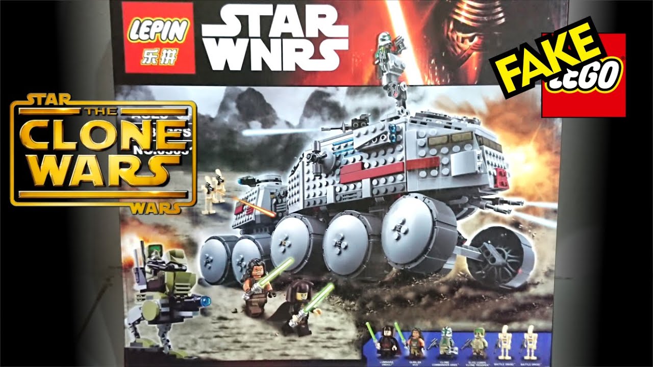 Fake Lego Lepin 05031 Clone Turbo Tank HAVw A6 Juggernaut Clone Wars on Kashyyyk Sets