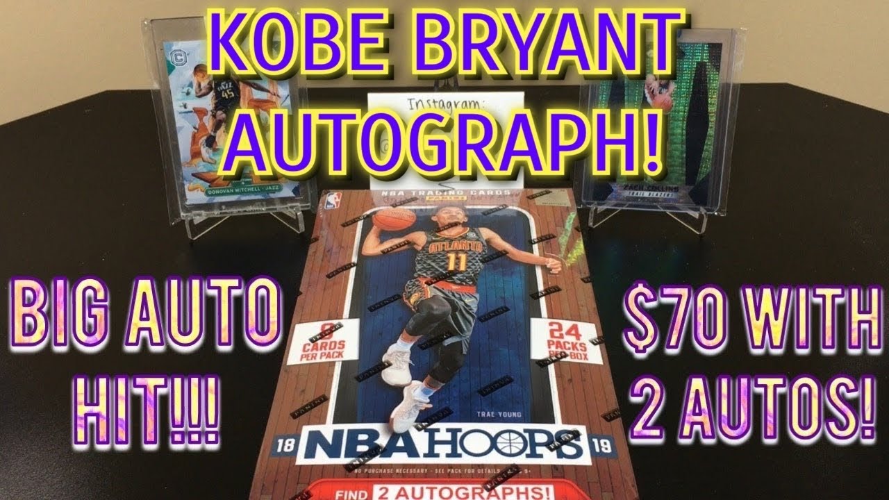 *KOBE BRYANT AUTOGRAPH!!! KABOOM!* 2018-19 Panini Hoops Basketball Hobby Box Break