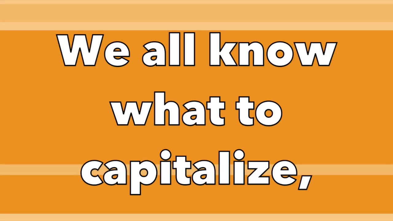 Capitalize