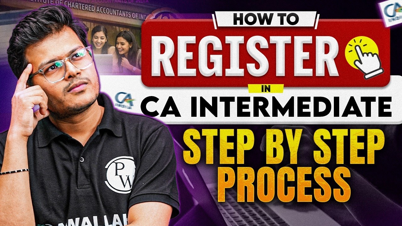 How to Register for CA Intermediate | ICAI Registration Process Step by Step | CA Inter Guide