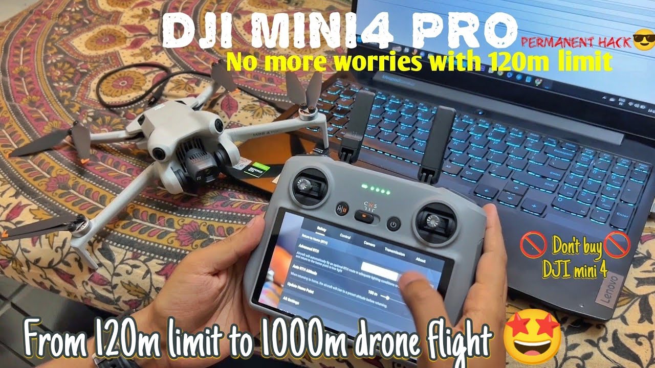 DJI MINI 4 PRO — постоянное решение проблемы ограничения высоты полета до 120 м | Обзор взлома #d...