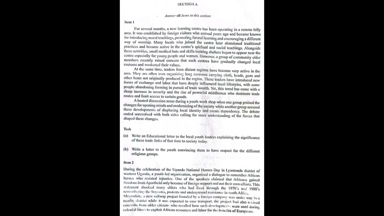WAKISHA Joint mock examination UCE 2025 History and political education #education #katedapp