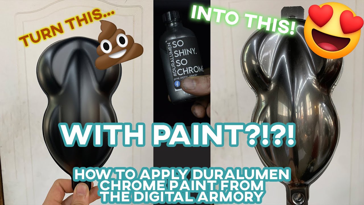 How to Spray DURALUMEN Chrome Airbrush Paint from The Digital Armory