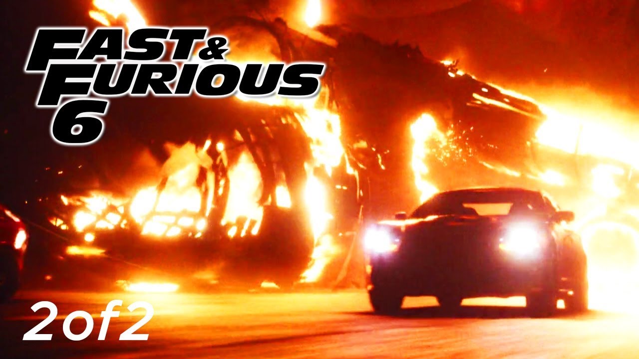 Plane Chase Scene 2of2 - FAST and FURIOUS 6 (Dodge Charger) 1080p
