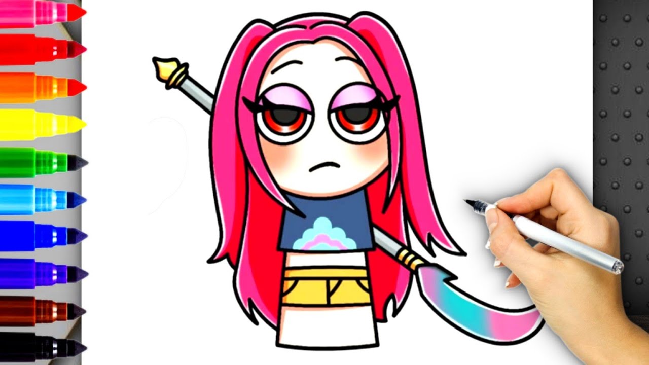 How to Draw Mira Sprunki Style | K‑Pop Demon Hunters Art