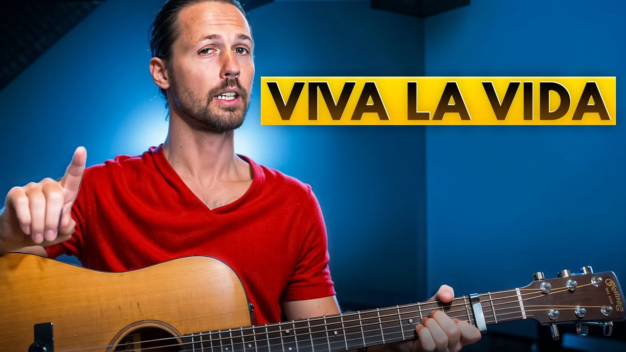 Урок игры на акустической гитаре Viva La Vida от Coldplay